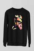 Afro Samurai Baskılı Unisex Siyah Sweatshirt