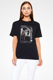 Afro Samurai Baskılı Unisex Siyah Tişört - Tshirt