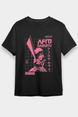 Afro Samurai Baskılı Unisex Siyah Tişört - Tshirt