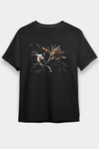 Afro Samurai Baskılı Unisex Siyah Tişört - Tshirt