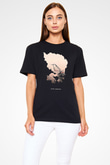 Afro Samurai Baskılı Unisex Siyah Tişört - Tshirt