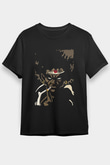 Afro Samurai Baskılı Unisex Siyah Tişört - Tshirt