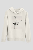 Afrojack Beyaz Unisex Kapüşonlu Sweatshirt