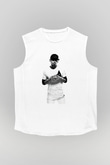 Afrojack Beyaz Unisex Kolsuz Tişört