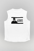 Afrojack Beyaz Unisex Kolsuz Tişört