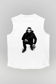 Afrojack Beyaz Unisex Kolsuz Tişört