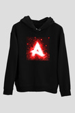 Afrojack Siyah Unisex Kapüşonlu Sweatshirt