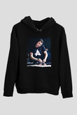 Afrojack Siyah Unisex Kapüşonlu Sweatshirt