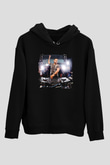 Afrojack Siyah Unisex Kapüşonlu Sweatshirt