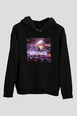 Afrojack Siyah Unisex Kapüşonlu Sweatshirt