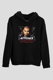 Afrojack Siyah Unisex Kapüşonlu Sweatshirt