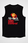 Afrojack Siyah Unisex Kolsuz Tişört