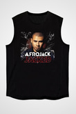 Afrojack Siyah Unisex Kolsuz Tişört