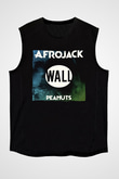 Afrojack Siyah Unisex Kolsuz Tişört