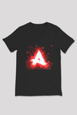 Afrojack Siyah Unisex V Yaka Tişört