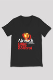 Afrojack Siyah Unisex V Yaka Tişört