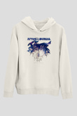 After The Burial Baskılı Beyaz Unisex Kapüşonlu Sweatshirt