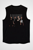 After The Burial Baskılı Unisex Siyah Kolsuz Tişört - Tshirt