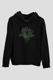 After The Burial Baskılı Unisex Siyah Kapüşonlu Sweatshirt