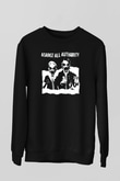Against All Authority Siyah Unisex Sweatshirt