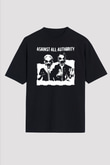 Against All Authority Siyah Unisex Tişört T-Shirt - TişörtFabrikası