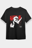 Against Me Baskılı Unisex Siyah Tişört