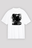 Against Me Beyaz Unisex Oversize Tişört T-Shirt