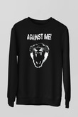 Against Me Siyah Unisex Sweatshirt