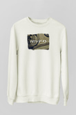 Against The Current Baskılı Unisex Beyaz Sweatshirt