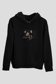 Against The Current Baskılı Unisex Siyah Hoodie