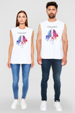Against The Current Beyaz Unisex Kolsuz Tişört