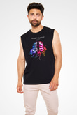 Against The Current Siyah Unisex Kolsuz Tişört