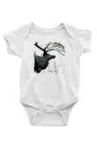 Agalloch Baskılı Beyaz Unisex Bebek Body - Zıbın