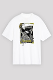 Agalloch Baskılı Beyaz Unisex Oversize Tişört - Tshirt