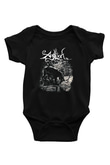 Agalloch Baskılı Unisex Siyah Bebek Body - Zıbın