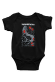 Agalloch Baskılı Unisex Siyah Bebek Body - Zıbın