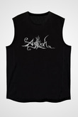 Agalloch Baskılı Unisex Siyah Kolsuz Tişört - Tshirt