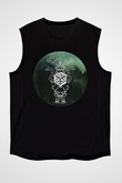 Agalloch Baskılı Unisex Siyah Kolsuz Tişört - Tshirt