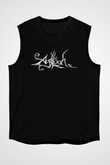 Agalloch Baskılı Unisex Siyah Kolsuz Tişört - Tshirt