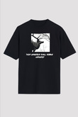Agalloch Baskılı Unisex Siyah Oversize Tişört - Tshirt