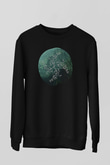 Agalloch Baskılı Unisex Siyah Sweatshirt