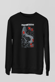 Agalloch Baskılı Unisex Siyah Sweatshirt