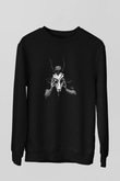 Agalloch Baskılı Unisex Siyah Sweatshirt