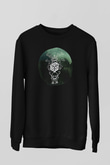 Agalloch Baskılı Unisex Siyah Sweatshirt
