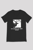 Agalloch Baskılı Unisex Siyah V Yaka Tişört - Tshirt