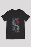Agalloch Baskılı Unisex Siyah V Yaka Tişört - Tshirt