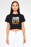 Age Of Empires Siyah Crop Top Tişört