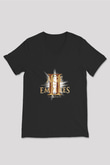 Age Of Empires Siyah Unisex V Yaka Tişört T-Shirt