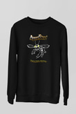 Agent Steel Baskılı Unisex Siyah Sweatshirt