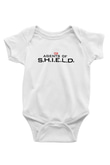 Agents of S.H.I.E.L.D. Baskılı Beyaz Unisex Bebek Body - Zıbın